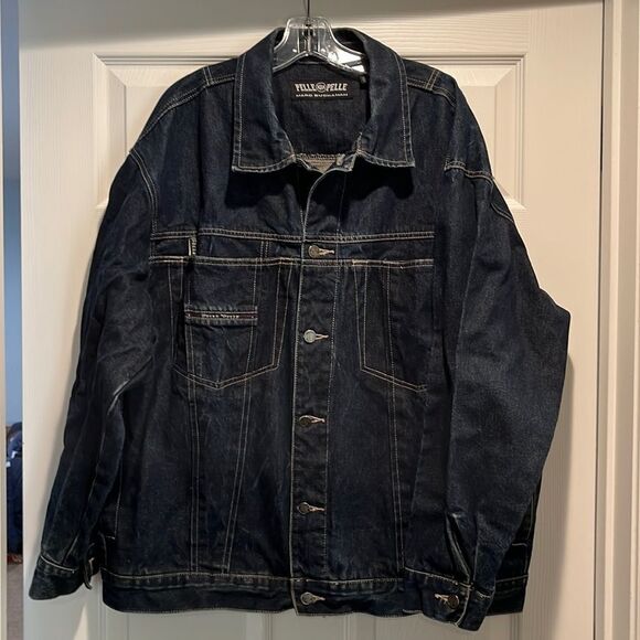 Pelle Pelle by Marc Buchanan mens jean jacket size large.